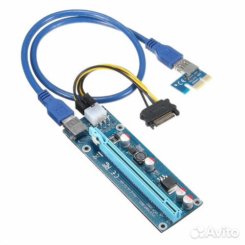 Новые райзеры PCI-E ver. 006C 6pin 60 см