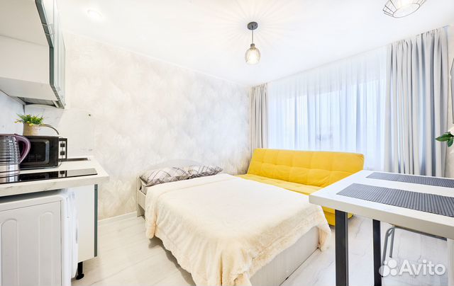 

Квартира-студия, 18 м², 2 кровати