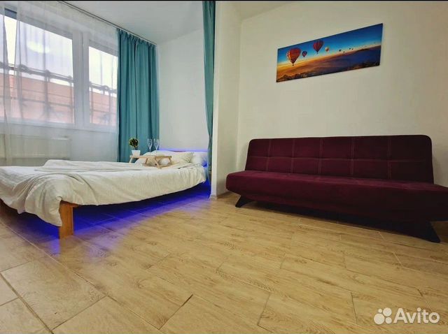 

Квартира-студия, 28 м², 2 кровати