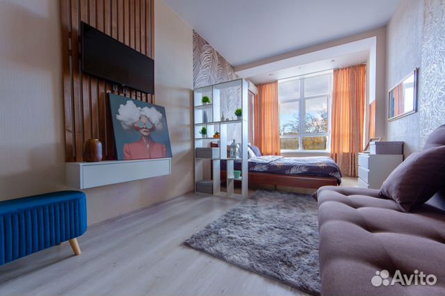 

1-к. квартира, 42 м², 3 кровати