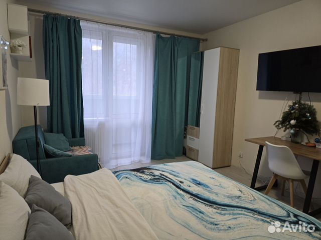 

Квартира-студия, 27 м², 2 кровати