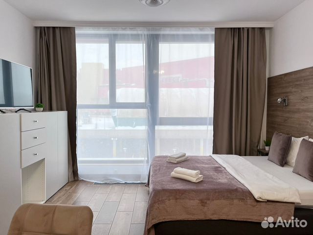 

Квартира-студия, 33 м², 2 кровати
