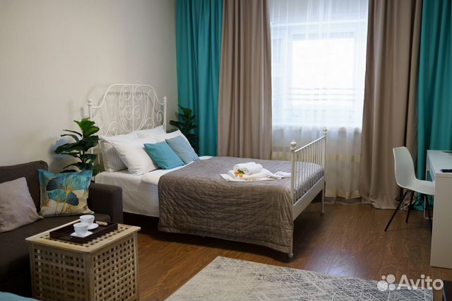 

1-к. квартира, 42 м², 2 кровати