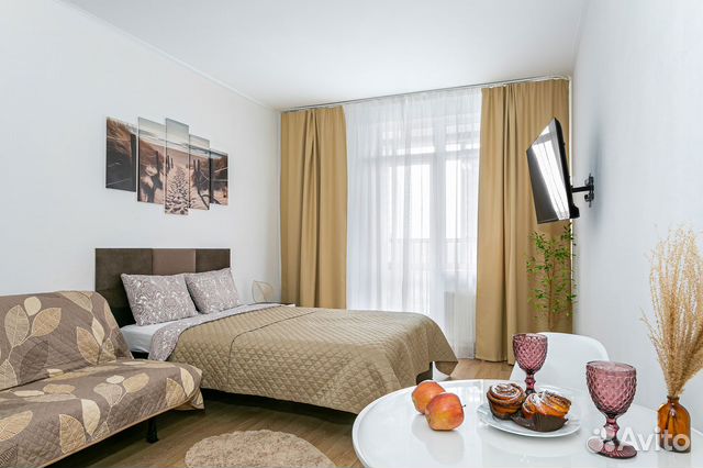 

Квартира-студия, 24 м², 1 кровать