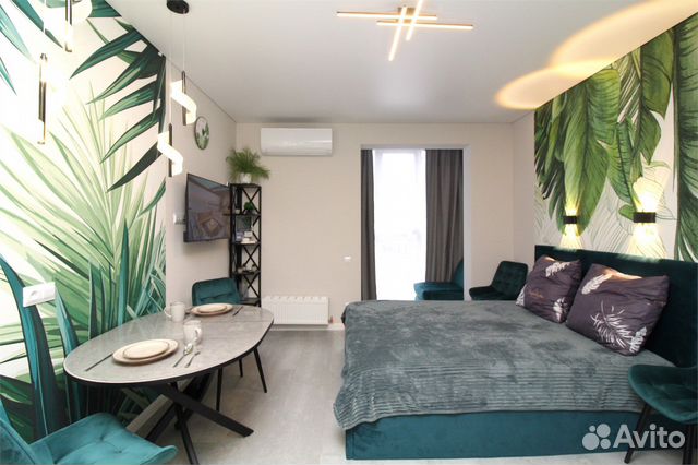 

Квартира-студия, 27 м², 2 кровати