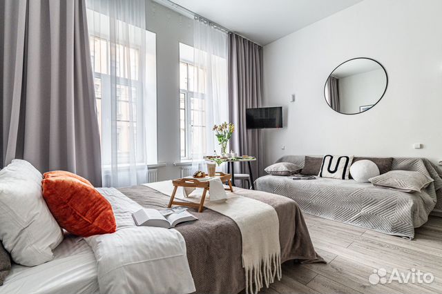 

Квартира-студия, 26 м², 2 кровати