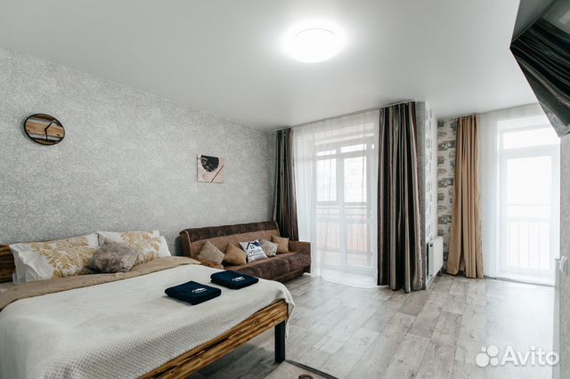 

Квартира-студия, 37 м², 2 кровати