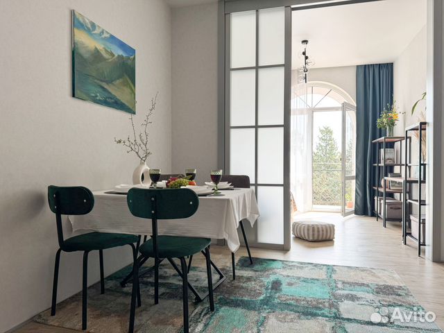 

2-к. квартира, 45 м², 2 кровати