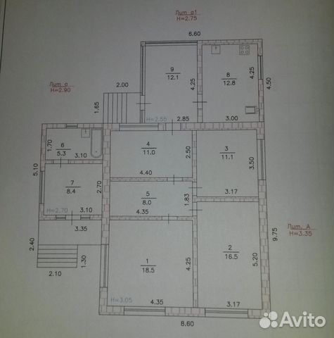 Дом 103.7 м² на участке 10 сот.