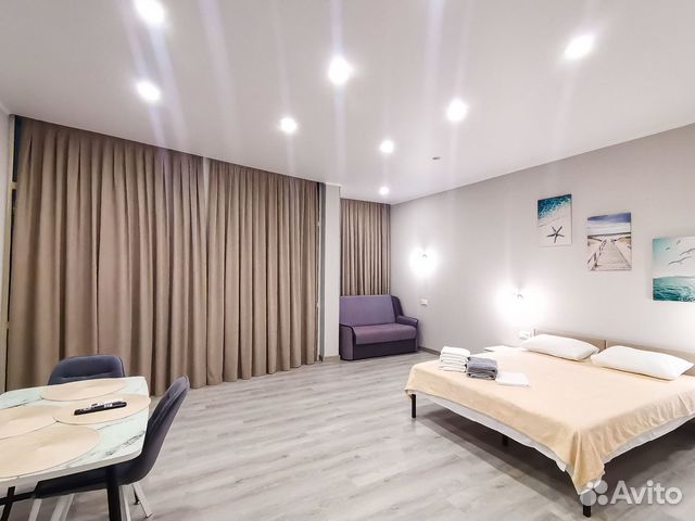 

Квартира-студия, 50 м², 2 кровати