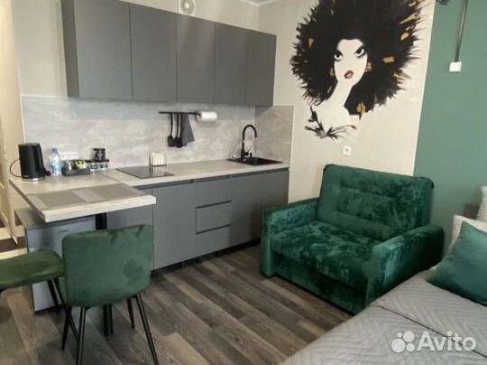 

Квартира-студия, 26 м², 2 кровати