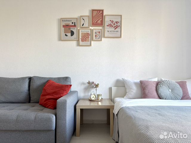 

1-к. квартира, 44 м², 2 кровати
