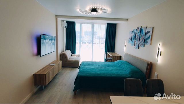 

Квартира-студия, 27 м², 2 кровати