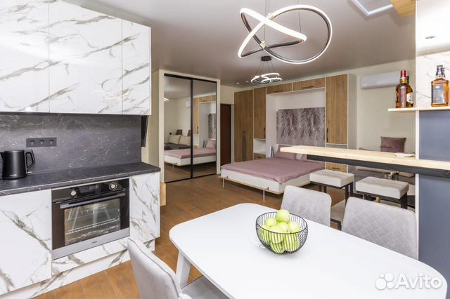 

Квартира-студия, 37,5 м², 2 кровати