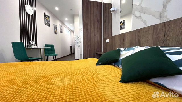 

Квартира-студия, 27 м², 2 кровати