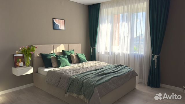 

1-к. квартира, 49 м², 2 кровати