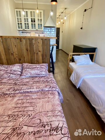 

Квартира-студия, 24 м², 2 кровати
