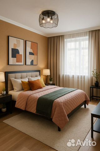 

1-к. квартира, 33 м², 2 кровати