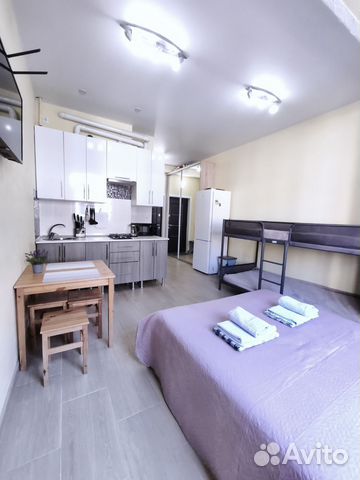 

Квартира-студия, 25 м², 2 кровати