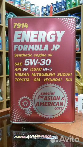 Масло моторное Mannol Energy Formula JP 5W30 4л