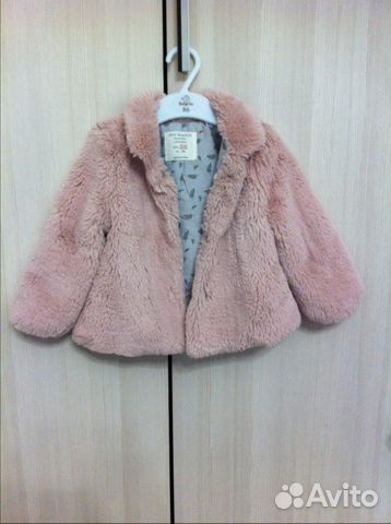 Меховая курточка, Zara, р.86см, 12/18 мес
