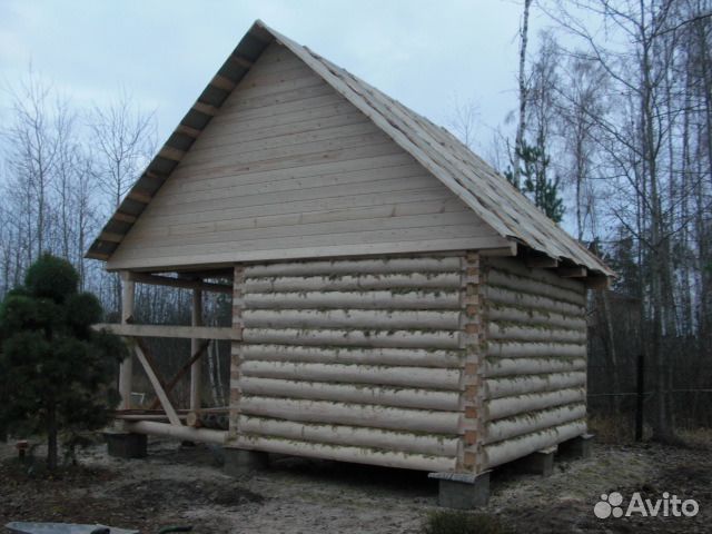 Сруб бани
