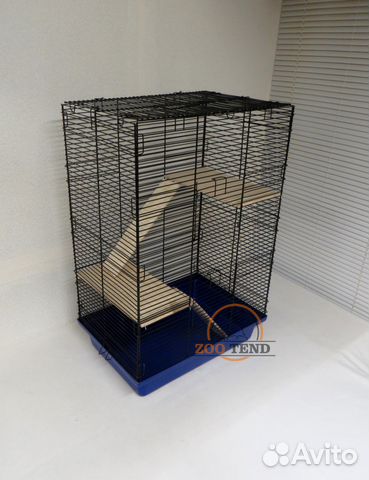 Клетка для грызунов, 2 двери, полочки, лесенки Клетка для грызунов, 2 двери, полочки, лесенки