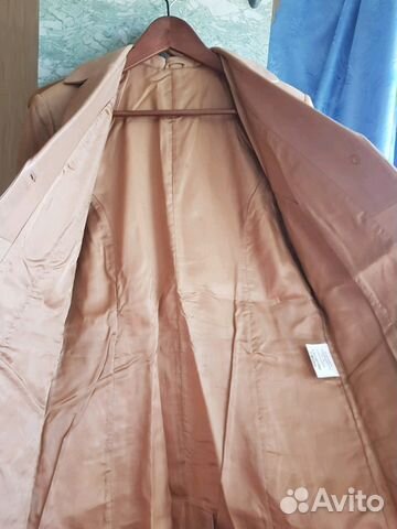 Плащ кожаный, куртка, не б/у, Италия