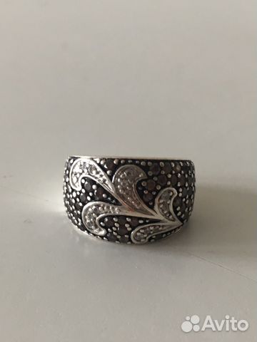 Серебряное кольцо с фианитами