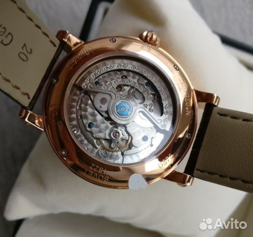 Мужские часы Bovet Fleurier Gold с инкрустацией