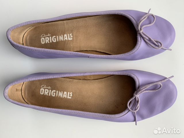 Балетки Clarks, натуральная кожа Балетки Clarks, натуральная кожа