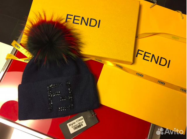 Fendi шапка Фенди фирменная оригинал