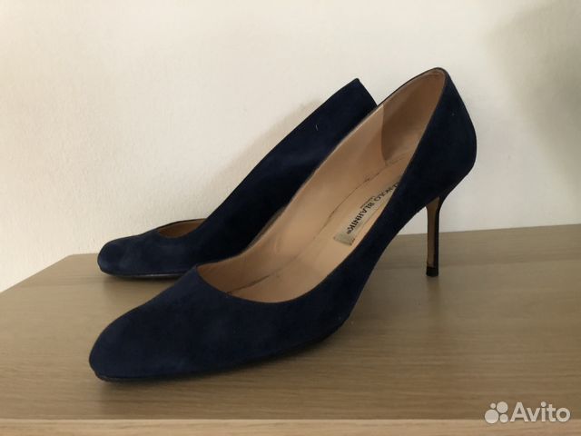Туфли Manolo Blahnik темно-синие 39,5 Туфли Manolo Blahnik темно-синие 39,5