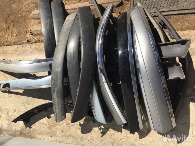 Молдинги с хромом переднего бампера VW Passat b5+ Молдинги с хромом переднего бампера VW Passat b5+