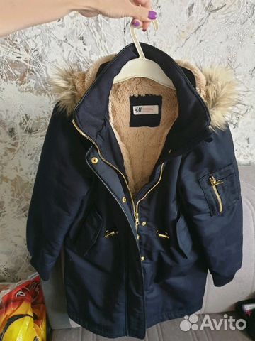 Парка утепленная H&M 134 р Парка утепленная H&M 134 р
