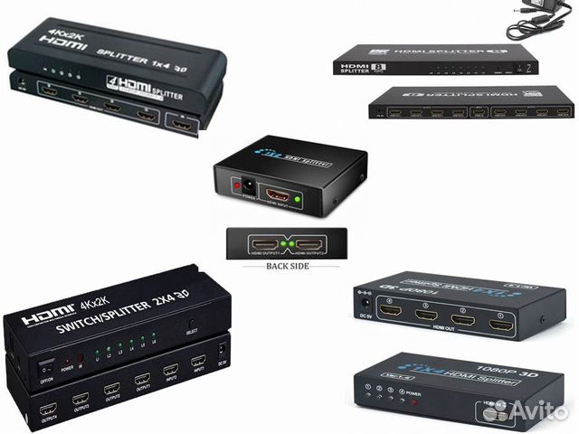 Сплиттер делитель hdmi 1x2 / 1x4 / 1x8