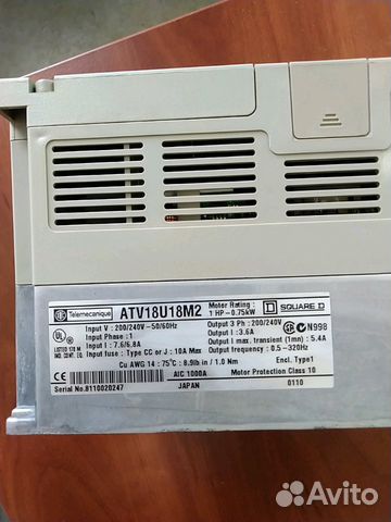 Частотный преобразователь ATV18U18M2