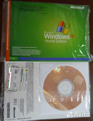 Лицензионный диск Windows XP Home Edition