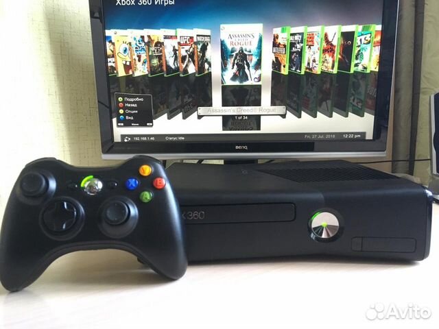 Xbox 360 Slim 320GB + 43 игры Xbox 360 Slim 320GB + 43 игры