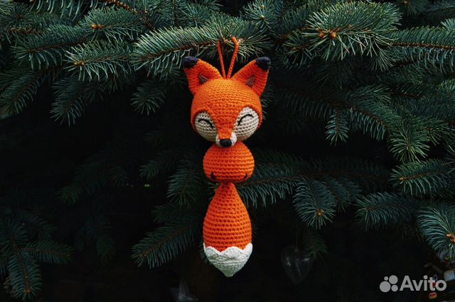 Вязаная игрушка лисёнок Вязаная игрушка лисёнок