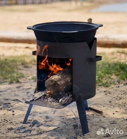 Узбекский казан с печью