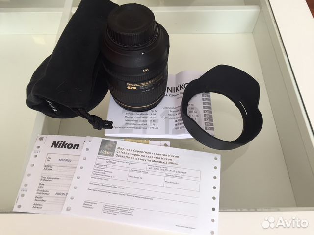 Объектив Nikon Nikkor lens AF-S 24-120mm f/4G ED V