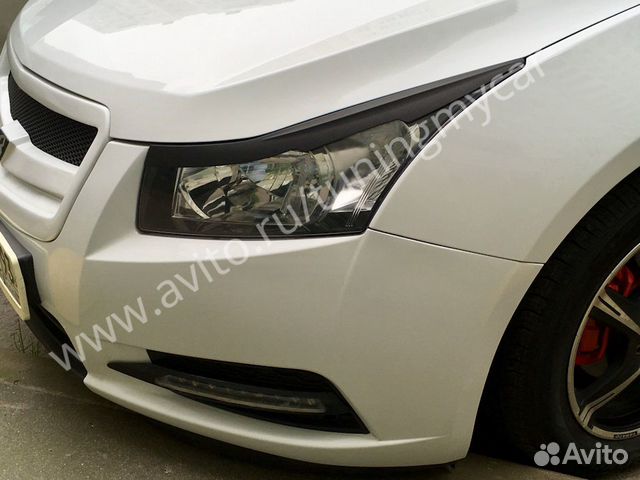Реснички на фары для Chevrolet Cruze (фигурные)