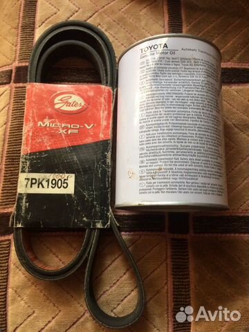 Ремень поликлиновой gates 7PK1905 XF Toyota, масло Ремень поликлиновой gates 7PK1905 XF Toyota, масло
