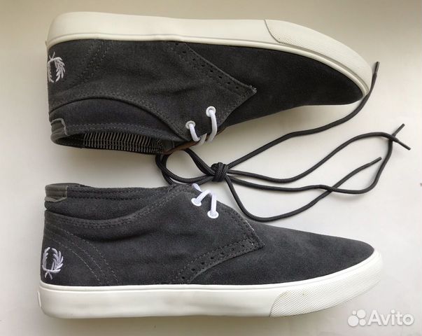 Кеды замшевые серые Fred Perry