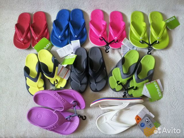 Пантолеты, шлепки, сланцы, вьетнамки Crocs W7