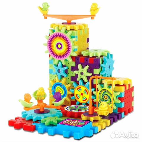 Конструктор с шестеренками Funny Bricks 81 деталь