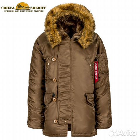 Аляска Alpha Industries N-3B regular, coyote brown