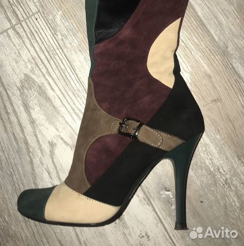 Высокие сапоги из натуральной замши размер 39-40 Высокие сапоги из натуральной замши размер 39-40