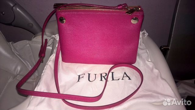 Сумка Furla оригинал,цвет цикламен